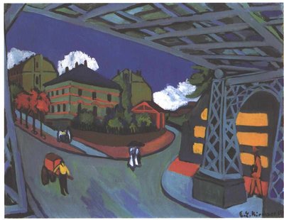 Railway Underpass in Dresden by Ernst Ludwig Kirchner